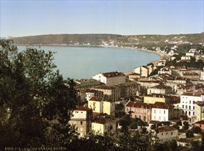 Cape Martin, Menton on the Riviera, France, c. 1895, Historic, digitally restored reproduction from