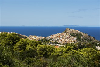 Picturesque town by the sea, Castelsardo, Sardinia, Italy, Europe