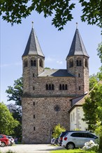 Benedictine monastery Bursfeld on the Weser near Hannoversch Münden. Bursfelde Monastery is a