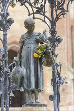 The Gänseliesel fountain is a market and ornamental fountain on the market square in front of the