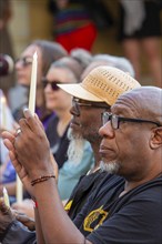 Detroit, Michigan USA, 26 July 2024, LGBT Detroit holds a candlelight vigil to honor LGBT ancestors