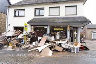 Flood in North Rhine-Westphalia, the village of Iversheim on the Erft was almost completely flooded