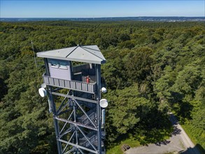 Fire watch tower on the Rennberg, near Flaesheim, Haltern am See, in the Haard forest area, one of