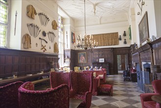 Great Hall inside Littlecote House Hotel, Hungerford, Berkshire, England, UK