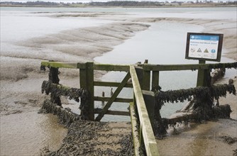 Pettistree Hall Marsh drainage sluice, River Deben, Sutton, Suffolk, England, United Kingdom,