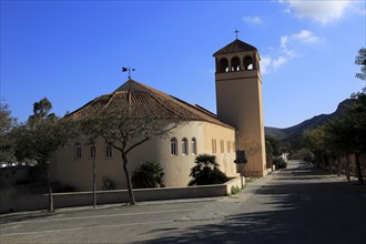 Church at Rodalquilar, Cabo de Gata natural park, Almeria, Spain, Europe