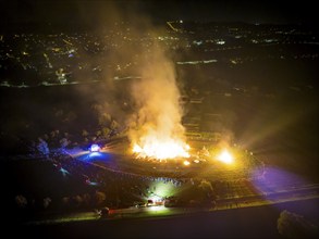 Fiery Finale Grande on the Elbe meadows, Radebeul Autumn and Wine Festival, Radebeul, Saxony,