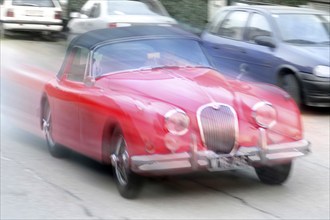 Oldtimer, Jaguar MK II, red, red, convertible, Jaguar XK, Federal Republic of Germany