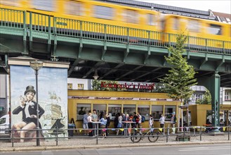 Konnopke's snack bar is cult. Konnopke's in Prenzlauer Berg. It was the first snack bar in East