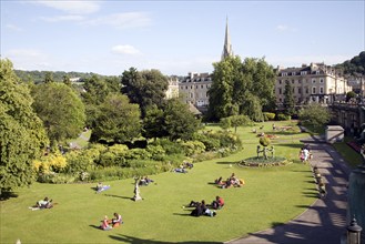 Parade Gardens, Bath, England, United Kingdom, Europe