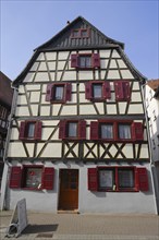 Half-timbered house, Bensheim, Hessische Bergstrasse, Hesse, Germany, Europe