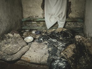 Cell in the basement of the police station. After the occupation of the city by the Russian army,