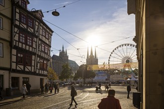 Domplatz, Erfurt, Thuringia, Germany, Europe