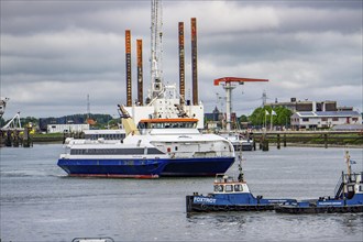 The jack-up platform, JB119, working platform, e.g. for the construction of offshore wind farms, in