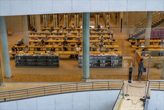 The Danish Royal Library, new building, the so-called Black Diamond, one of the reading rooms,