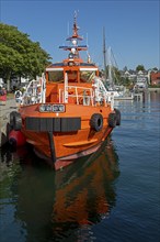 Pilot boat, harbour, Laboe, Schleswig-Holstein, Germany, Europe