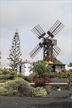 Windmill, Teguise, Lanzarote, Canary Islands, Spain, Europe