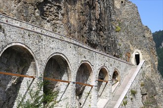 Greek Orthodox Sumela Monastery, Entrance, Trabzon, Turkey, Asia