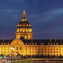 Invalides Cathedral, Seine, Invalides, Paris, Ile de France, France, Paris, Ile de France, France,