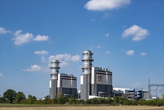 Trianel Hamm-Uentrop combined-cycle gas and steam power plant, two power plant units, each with an