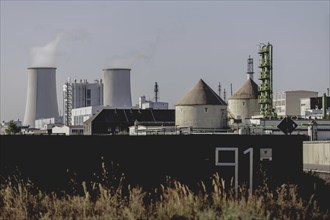 Exterior view of the chemical park in Leuna, 28/08/2024