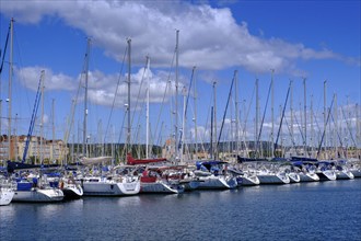 Harbour, Port de Gruissan, Département Pyrénées-Orientales South of France, France, Europe