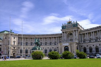 Heldenplatz, Hofburg Imperial Palace, with equestrian monument to Archduke Karl, 1st district,