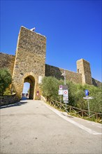 Porta Franca, Monteriggioni, Tuscany, Italy, Europe