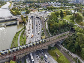 Leuzeknoten, construction site for the reorganisation of the traffic junction, federal highway B10