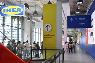 Ikea signpost, Bangkok, Thailand, Asia