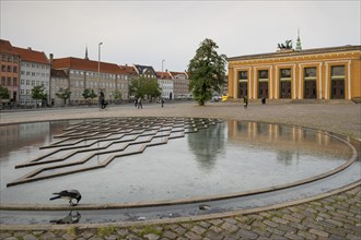 Historic houses on Nybrogade and Gammle Strand and Thorvaldsen Museum, Copenhagen, Denmark, Europe