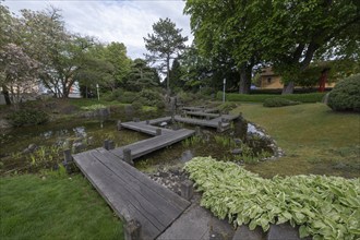 Japanese Garden, Bad Langensalza, Thuringia, Germany, Europe