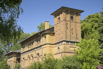 Old company building at Schlachtensee S-Bahn station, Altvaterweg, Zehlendorf, Steglitz-Zehlendorf