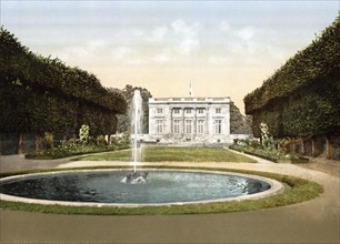 Petit Trianon, pleasure palace in the park of Versailles, France, ca 1890, Historical, digitally