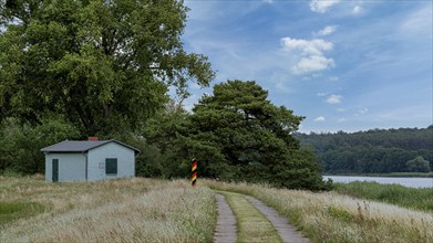 Border area between Germany and Poland, Lower Oder Valley National Park, Brandenburg, Germany,