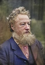 William Morris (1834-1896) English socialist, craftsman and poet. Arts and Crafts movement,