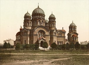 The Cathedral of Riga, Latvia, 1890, Historical, digitally restored reproduction from a 19th