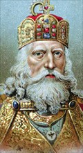 Charlemagne (747-814), King of the Franks: On Christmas Day in 800, he is crowned Christian Emperor