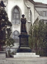 Huldrych Zwingli monument, Zurich, Switzerland, around 1890, Historical, digitally restored