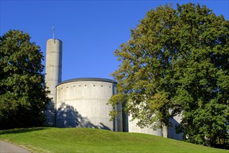 St Vincent's Church, modern church, Untermarchtal Monastery, Untermarchtal, Swabian Alb, Upper