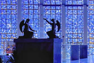 Two Angels sculpture, Don Bosco Church, designed by Carlos Alberto Naves, World Heritage Site,