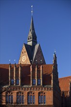 Market Church and Old Town Hall, North German Brick Gothic, Old Town, Hanover, Lower Saxony,