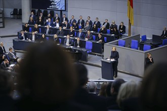 Bärbel Bas (SPD), President of the Bundestag, speaks in the plenary of the German Bundestag on