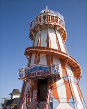 Helter Skelter funfair attraction on the pier at Clacton, Essex, England, United Kingdom, Europe