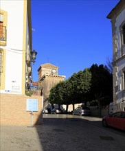 Village centre historic church in village of Nijar, Almeria, Spain, Europe