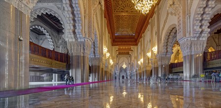 Mosque Hassan II Inside Casablanca Marrekesh Morocco