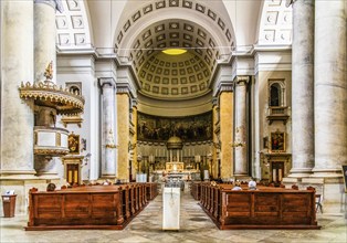 Church of Sant'Antonio Taumaturgo, in the heart of Borgo Teresiano, Trieste, harbour town on the