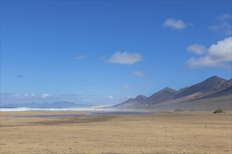 Mountain range in the Jandia nature park Park on the Jandia peninsula, at Playa de Cofete,