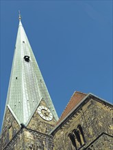 Church tower, Church of Our Lady, Market Square, Bremen, Germany, Europe