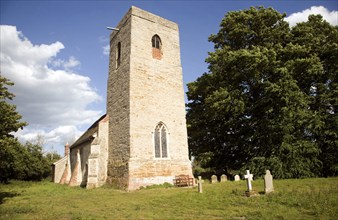 Church of Saint Peter, Chillesford, Suffolk, England local coralline crag used in the construction